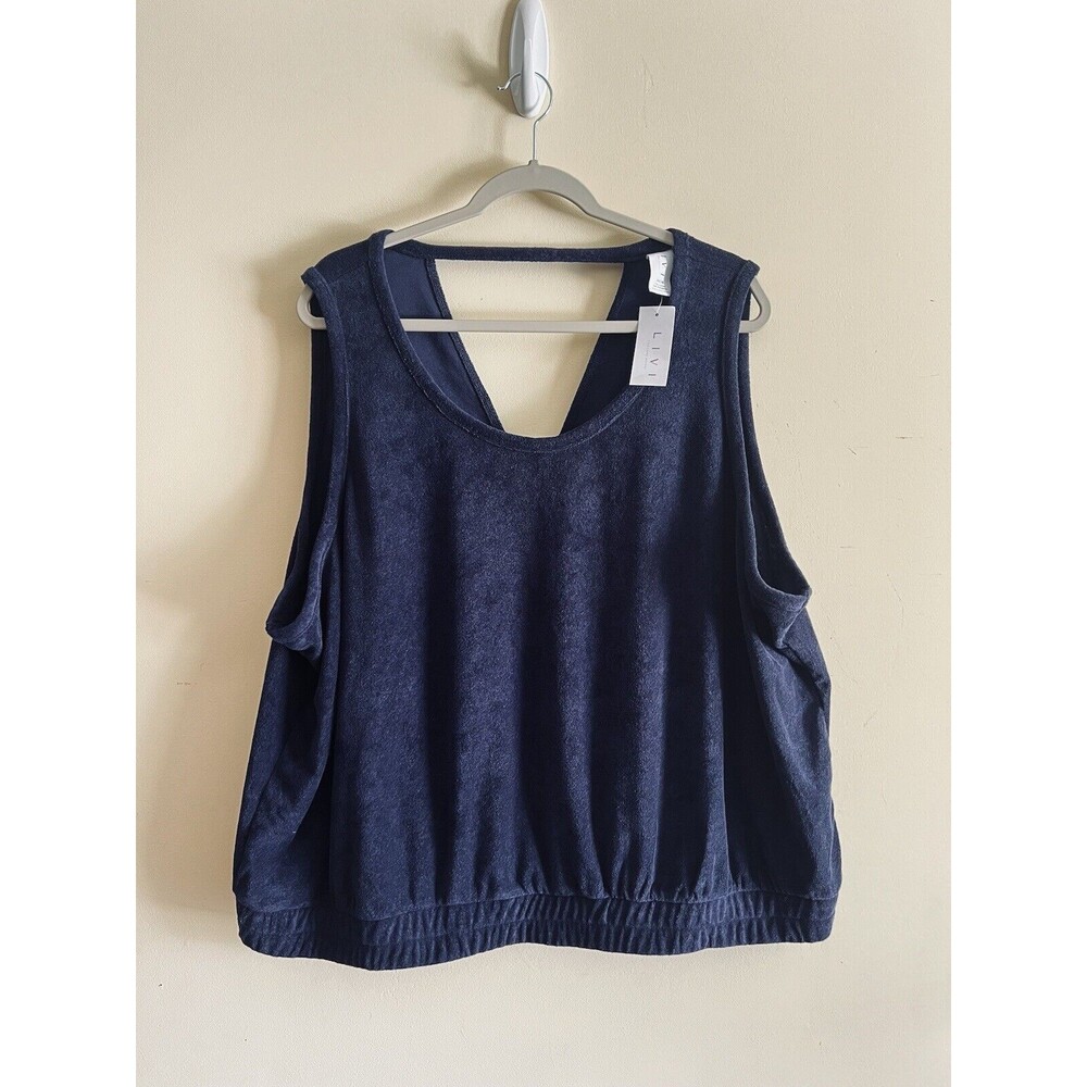 Lane Bryant Navy Blue Tank Top